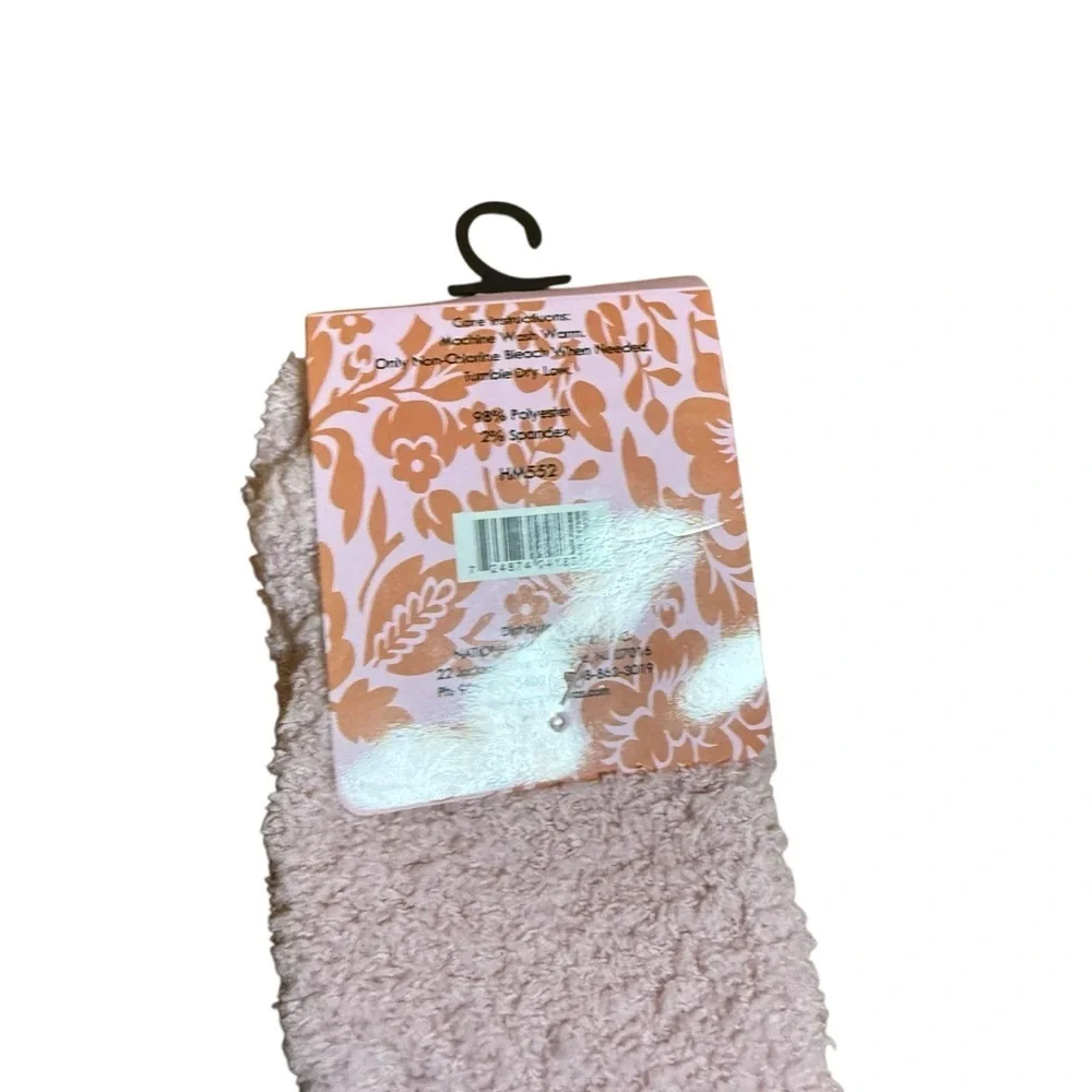 Carnival Girls Super Soft Slipper Socks Blush Pink Cozy Plush